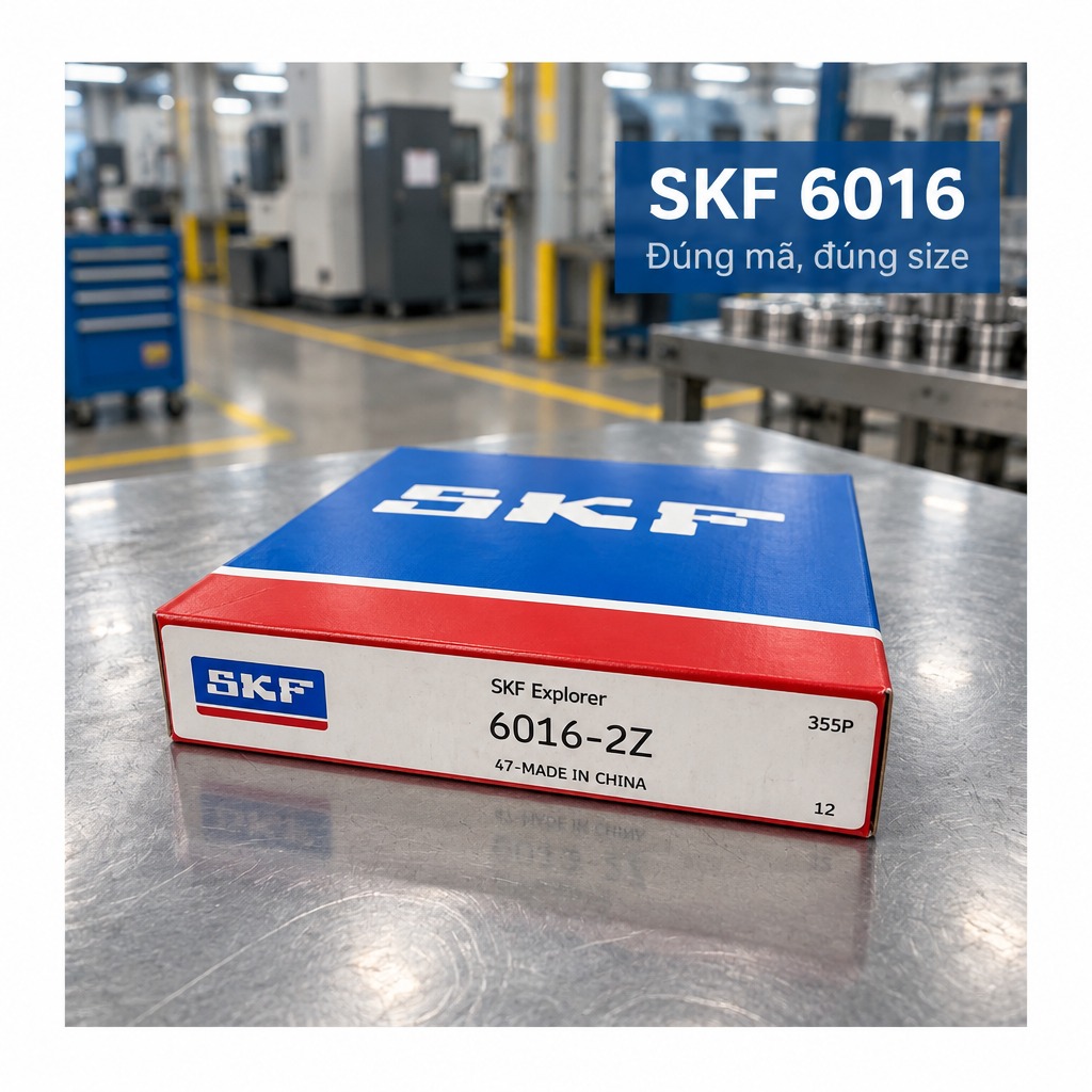 Vòng bi bạc đạn 6016 80x125x22mm SKF — Ảnh phong cách — Ảnh bìa