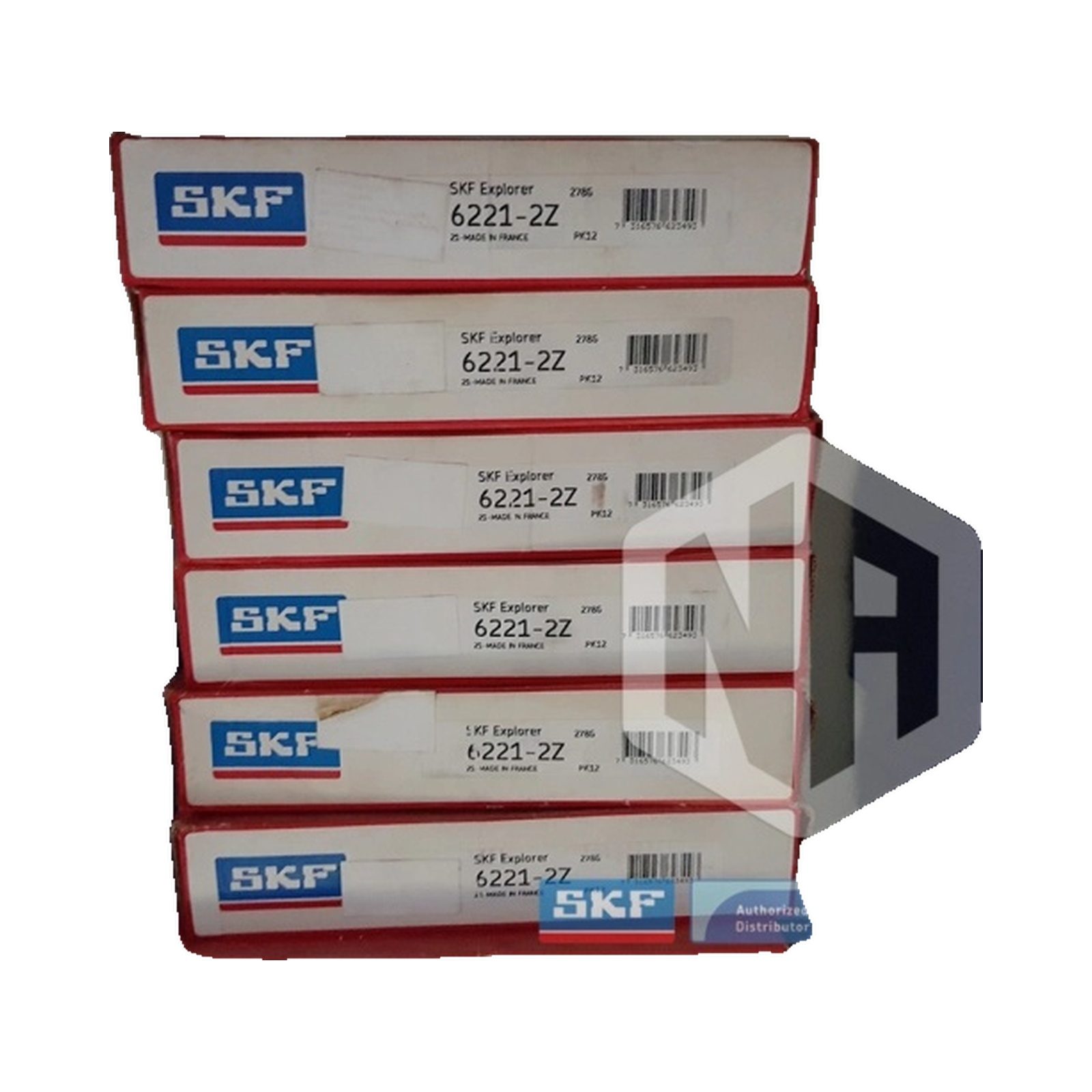 Vòng bi bạc đạn 6221 105x190x36mm SKF — Ảnh hiển thị chính — nền trắng