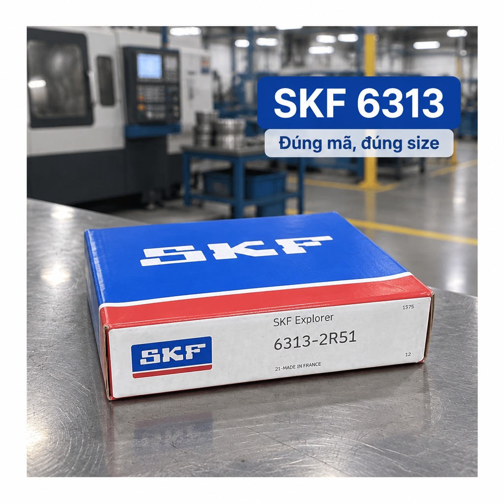 Vòng bi bạc đạn 6313 65x140x33mm SKF — Ảnh phong cách — Ảnh bìa