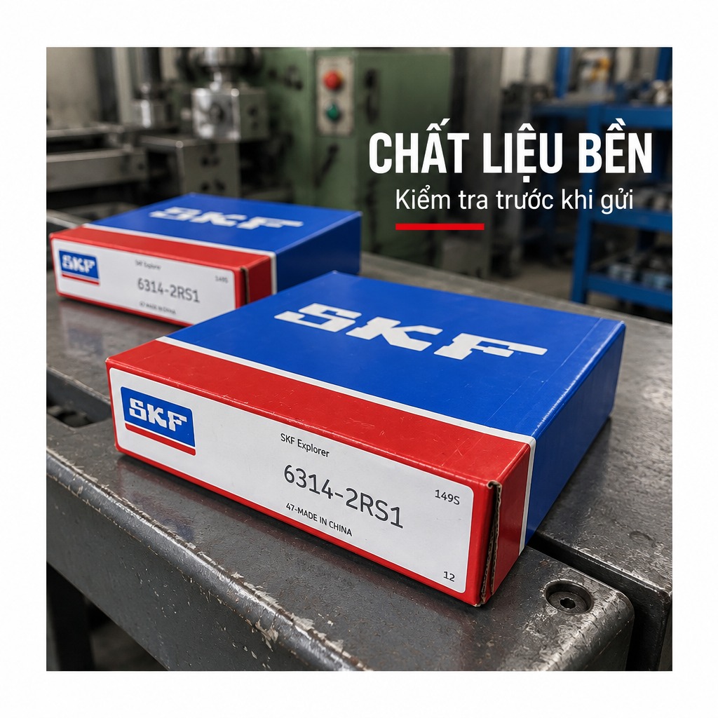 Vòng bi bạc đạn 6314 70x150x35mm SKF — Ảnh phong cách — Chất liệu