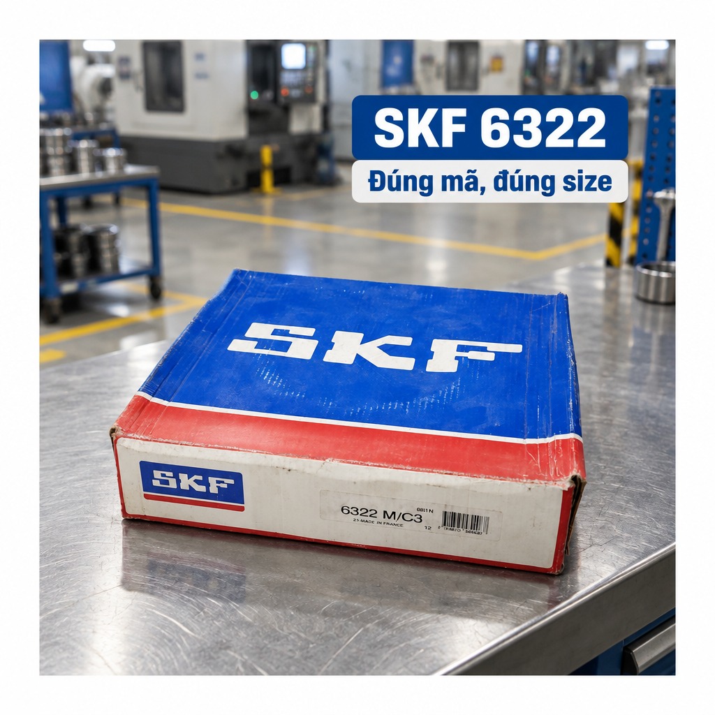 Vòng bi bạc đạn 6322 110x240x50mm SKF — Ảnh phong cách — Ảnh bìa